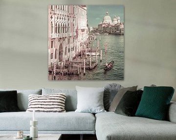 VENICE Grand Canal & Santa Maria della Salute | urban vintage style van Melanie Viola