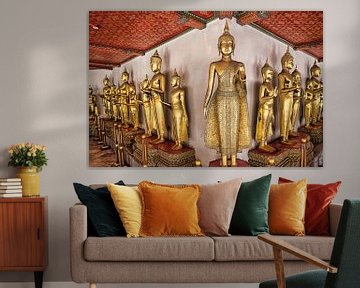 Gouden Boeddhabeeld Thailand van Bernd Hartner