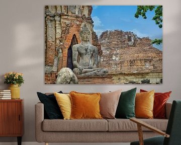 Ein buddhistischer Tempel in Ayutthaya von Bernd Hartner