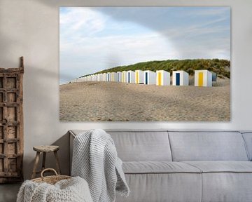 Beach cottages in Cadzand, Zeeland by Rob van Esch