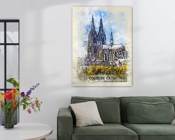 Cologne Cathedral by Printed Artings