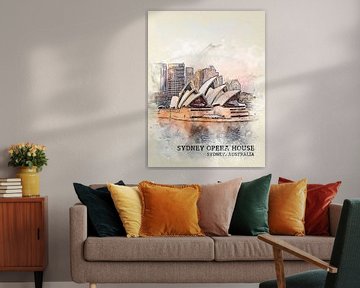 Sydney Opera House van Printed Artings