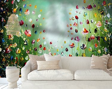 Example of the artwork in a room
