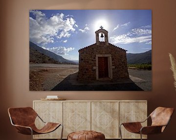 Een kleine kapel op het Griekse eiland Kreta van Coos Photography