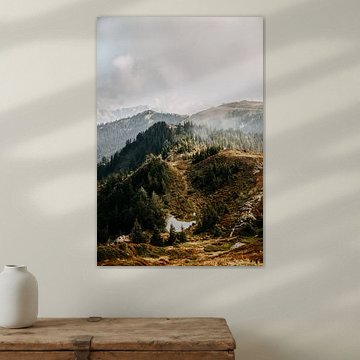 View above the mountain in Zell am See, Austria (Alps)
