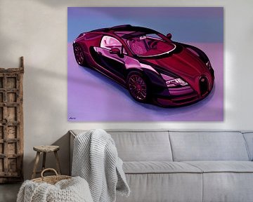 Bugatti Veyron 2005 Painting van Paul Meijering