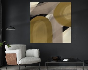 Modern abstract - amica gold van Studio Palette