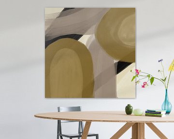 Modern abstract - amica gold