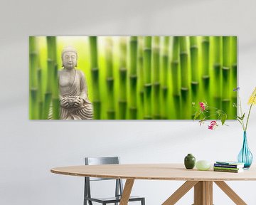 buddha in the bamboo forest by Dörte Bannasch