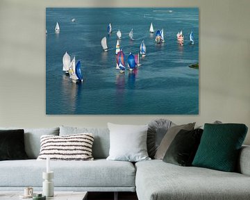 Segelwettbewerb auf der Oosterschelde bei Wemeldinge von Sky Pictures Fotografie