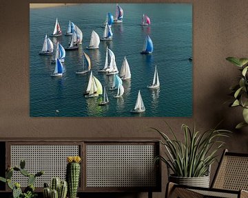 Sailing competition on the Oosterschelde near Wemeldinge by Sky Pictures Fotografie