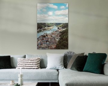 Vue sur Dinant depuis la citadelle de Dinant sur Veri Gutte