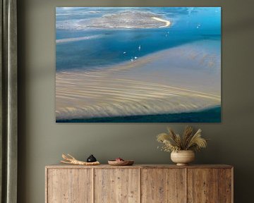 Tidal flats in the Oosterschelde off Yerseke, where many day-trippers relax during the summer. by Sky Pictures Fotografie