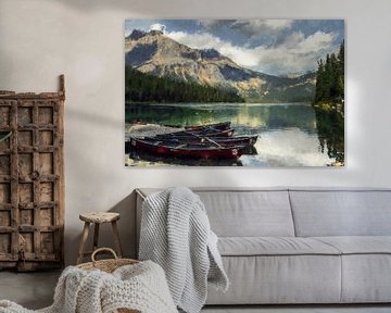 Smaragdsee in Kanada von Digitale Schilderijen
