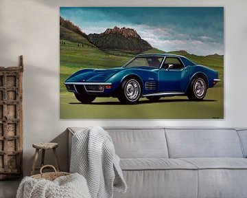 Chevrolet Corvette Stingray 1971 Schilderij