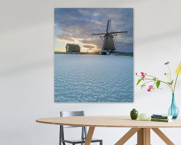 Winter op Texel - Molen het Noorden - It giet oan !!