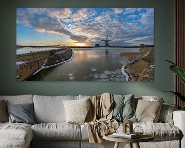 Winter auf Texel - Molen het Noorden von Texel360Fotografie Richard Heerschap