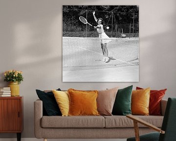 Switzerland Tennis Pierrette Dubois, 1944 (b/w photo)