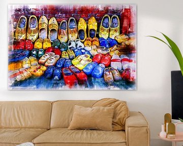 Collection of wooden shoes (digital art) by Art by Jeronimo