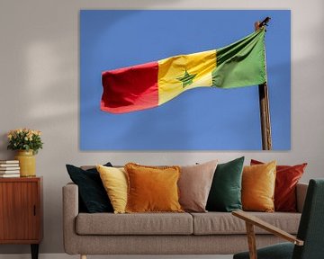 Nationale vlag Senegal van Fun Stocker