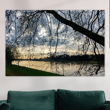 Silhouette at the IJssel