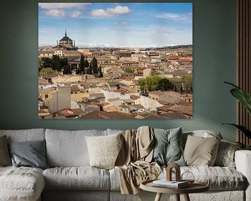 Luchtfoto van de stad Toledo van Katrin May
