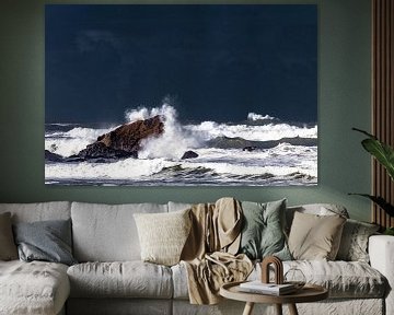 Storm aan de kust van VIDEOMUNDUM