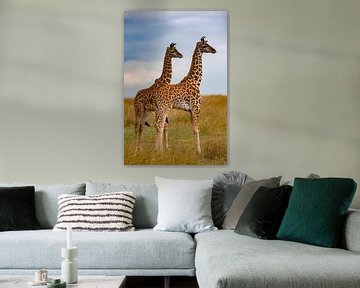 Giraffe Kinderen van Peter Michel