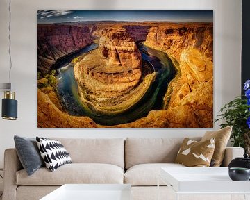 Horseshoe Bend with Colorado River in Arizona by Dieter Walther
