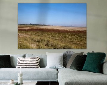 De Brandaris op Terschelling vanaf het Groene strand van Jolanda Kleij