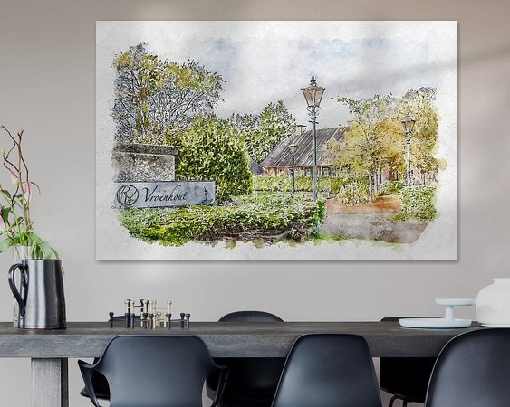 Example of the artwork in a room