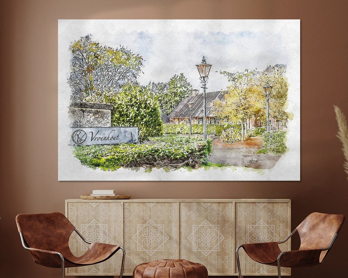 Example of the artwork in a room