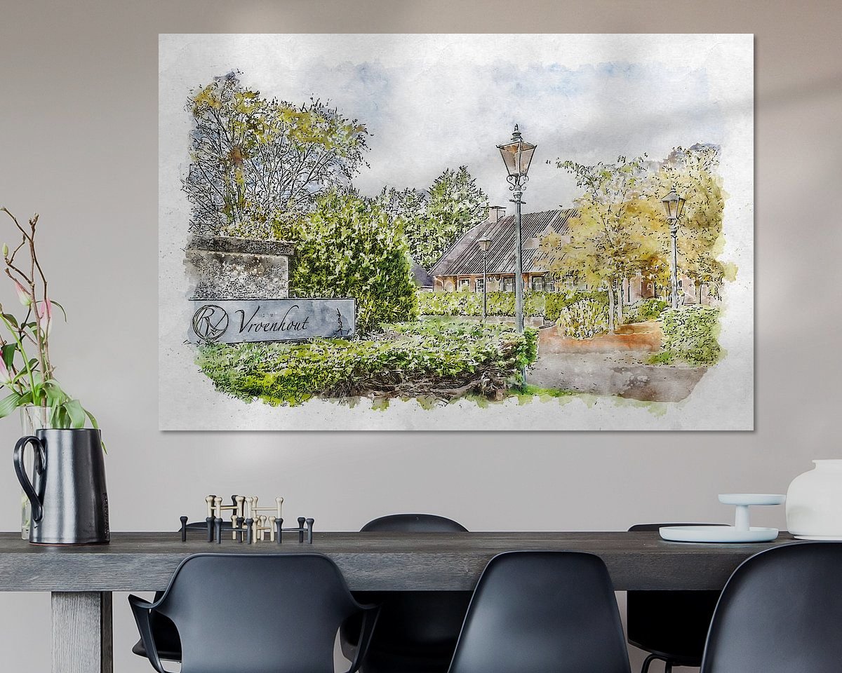 Example of the artwork in a room