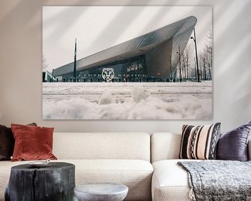 Rotterdam Hauptbahnhof im Schnee