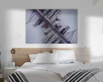 Skyline von Rotterdam von Digitale Schilderijen