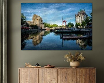 Oudenhaven in Rotterdam by Digitale Schilderijen