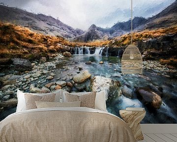 Die Fairy Pools in Schottland von Digitale Schilderijen