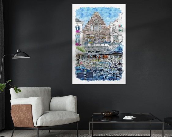 Example of the artwork in a room