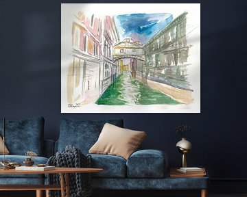 Die Seufzerbrücke in Venedig - Ponte dei Sospiri