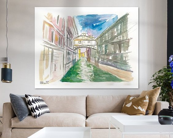 Example of the artwork in a room