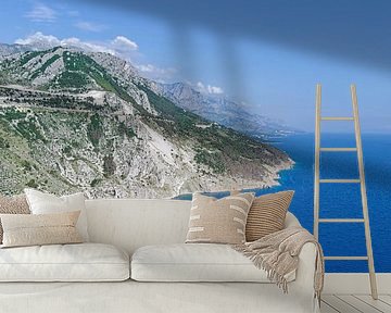 Küste der Makarska Riviera bei Brela von Peter Eckert