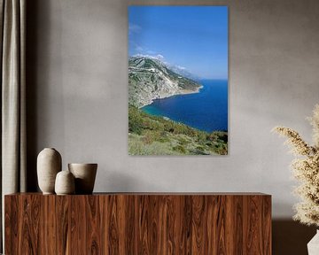 Coast of the Makarska Riviera near Brela by Peter Eckert