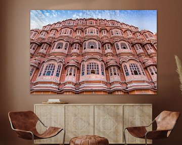 Fassade des Windpalastes in Jaipur, Indien von Marc Venema