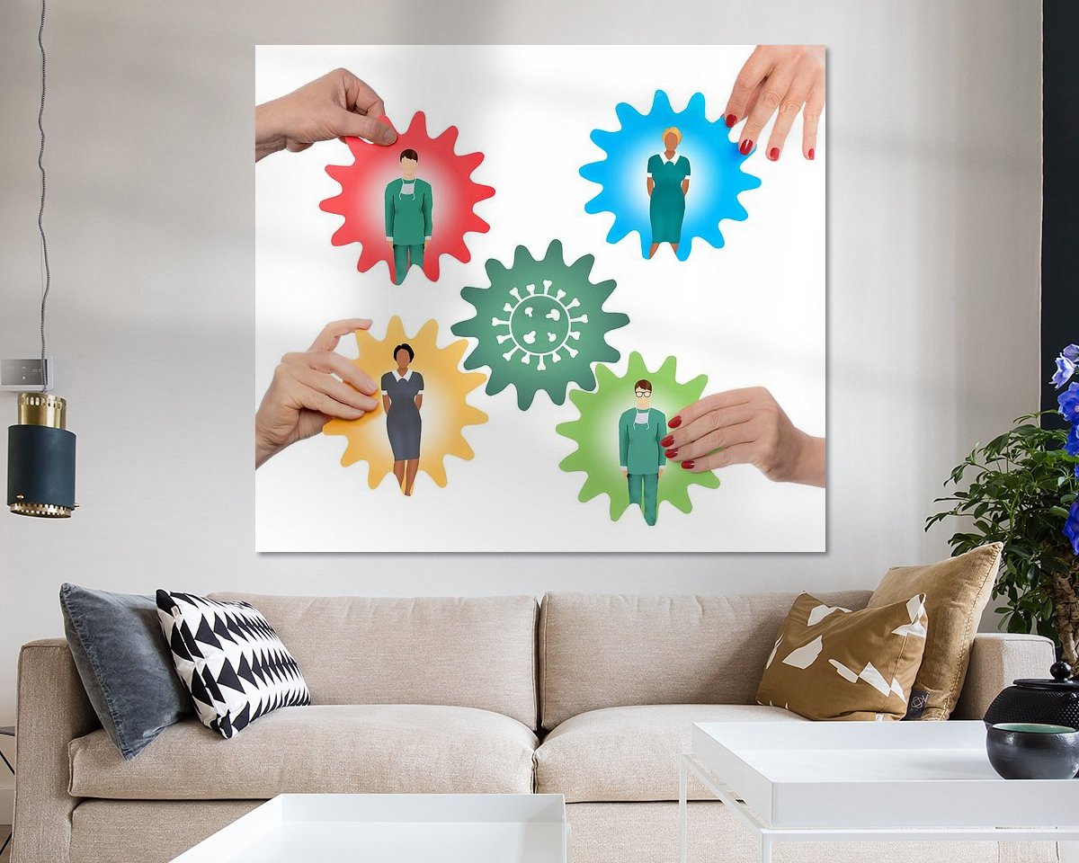 Example of the artwork in a room