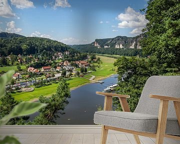 Blick auf die Elbe im Elbsandsteingebirge