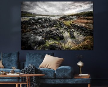 Scotland landscape and sea by Digitale Schilderijen