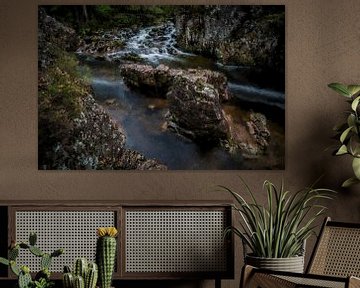 Scotland water and stones by Digitale Schilderijen