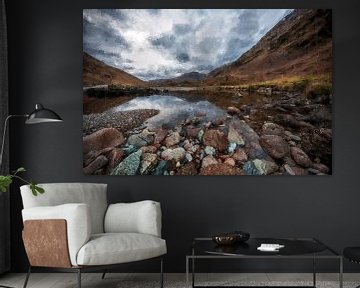 Het prachtige landschap van Schotland van Digitale Schilderijen