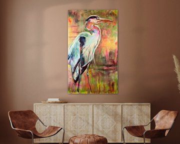Dutch heron by Liesbeth Serlie