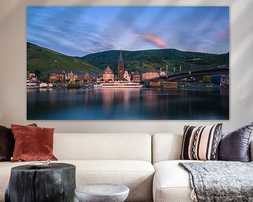 Zonsondergang in Bernkastel-Kues, Rijnland-Palts van Henk Meijer Photography